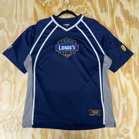 Vintage y2k team lowes jimmie johnson nascar jersey t-shirt - Picture 1 of 4
